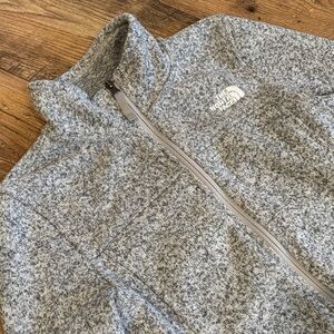 The North Face Heather Gray Sweater Jacket